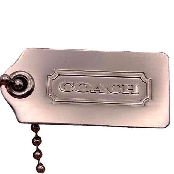 Vintage COACH Silver Replacement Hangtag Bag - Picture 1 of 3